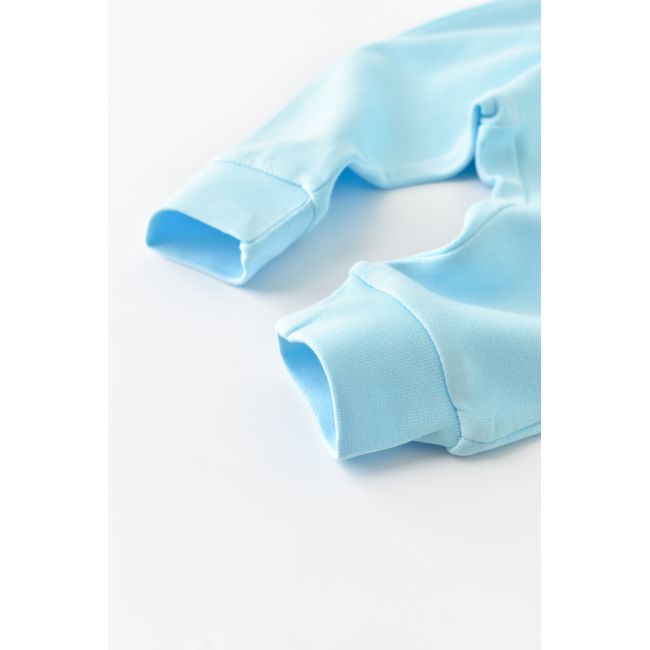 Pantaloni Bebe Unisex din bumbac organic Bleu (Marime: 6-9 luni) JEMBC-CSY5626-12