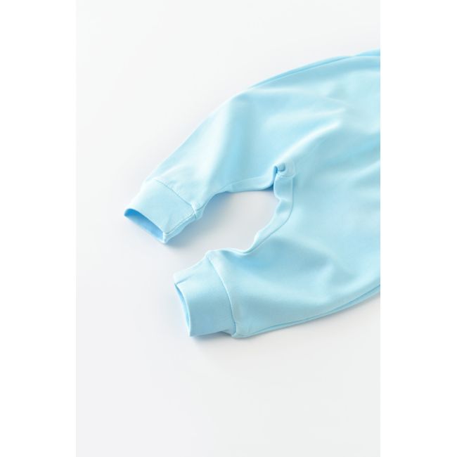 Pantaloni Bebe Unisex din bumbac organic Bleu (Marime: 6-9 luni) JEMBC-CSY5626-12