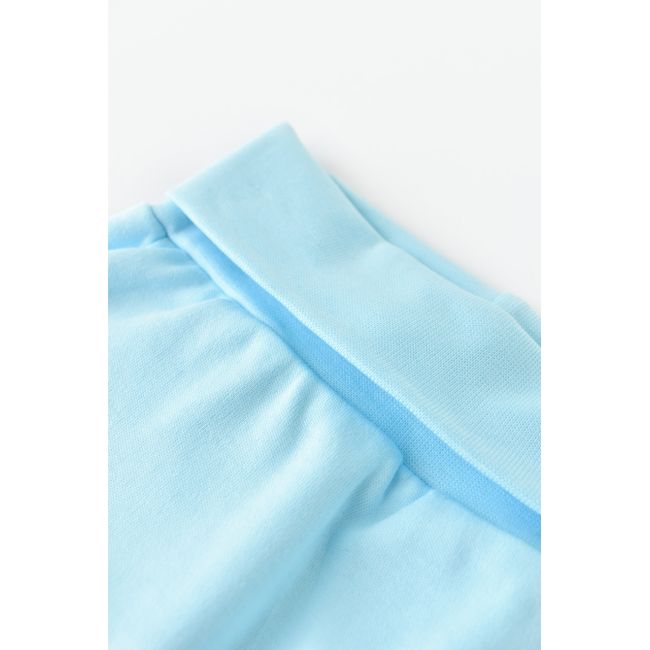 Pantaloni Bebe Unisex din bumbac organic Bleu (Marime: 6-9 luni) JEMBC-CSY5626-12