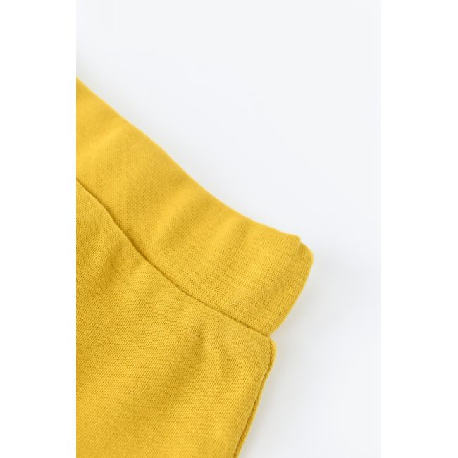 Pantaloni Bebe Unisex din bumbac organic Galben (Marime: 6-9 luni) JEMBC-CSY5618-12