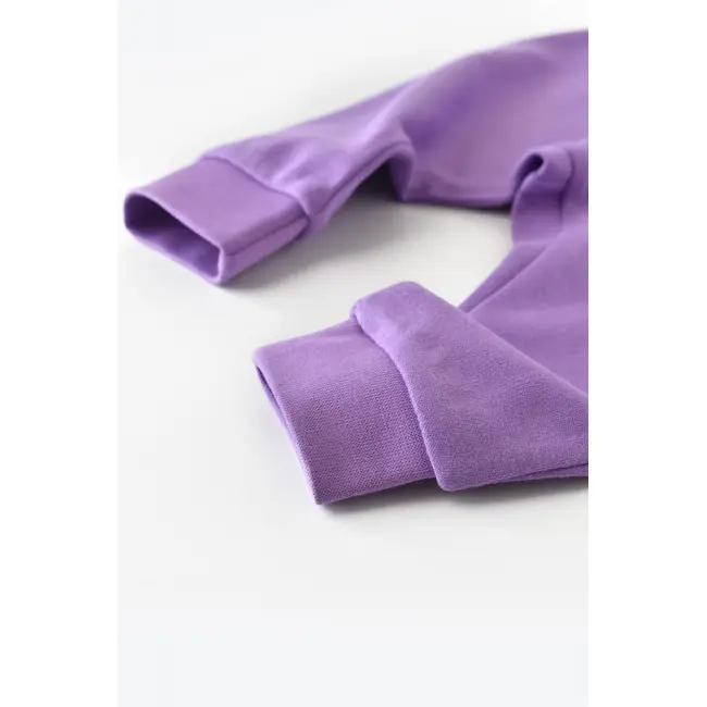 Pantaloni Bebe Unisex din bumbac organic Mov (Marime: 6-9 luni) JEMBC-CSY5620-12