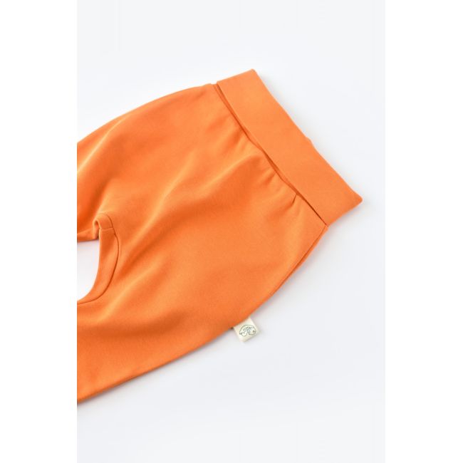 Pantaloni Bebe Unisex din bumbac organic Portocaliu (Marime: 12-18 Luni) JEMBC-CSY5624-6