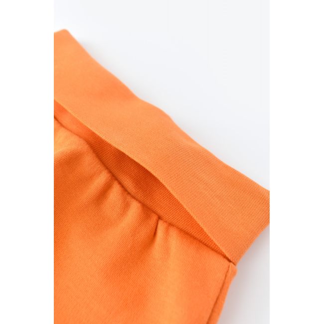 Pantaloni Bebe Unisex din bumbac organic Portocaliu (Marime: 12-18 Luni) JEMBC-CSY5624-6