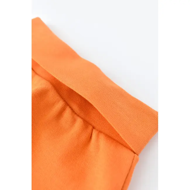 Pantaloni Bebe Unisex din bumbac organic Portocaliu (Marime: 18-24 Luni) JEMBC-CSY5624-9