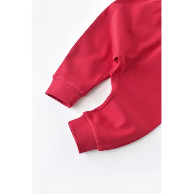 Pantaloni Bebe Unisex din bumbac organic Rosu (Marime: 12-18 Luni) JEMBC-CSY5616-6