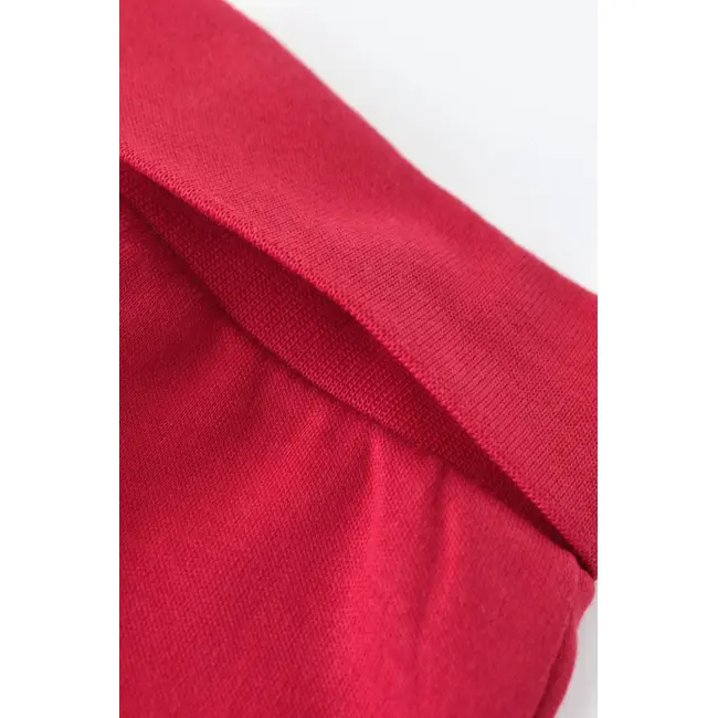 Pantaloni Bebe Unisex din bumbac organic Rosu (Marime: 12-18 Luni) JEMBC-CSY5616-6