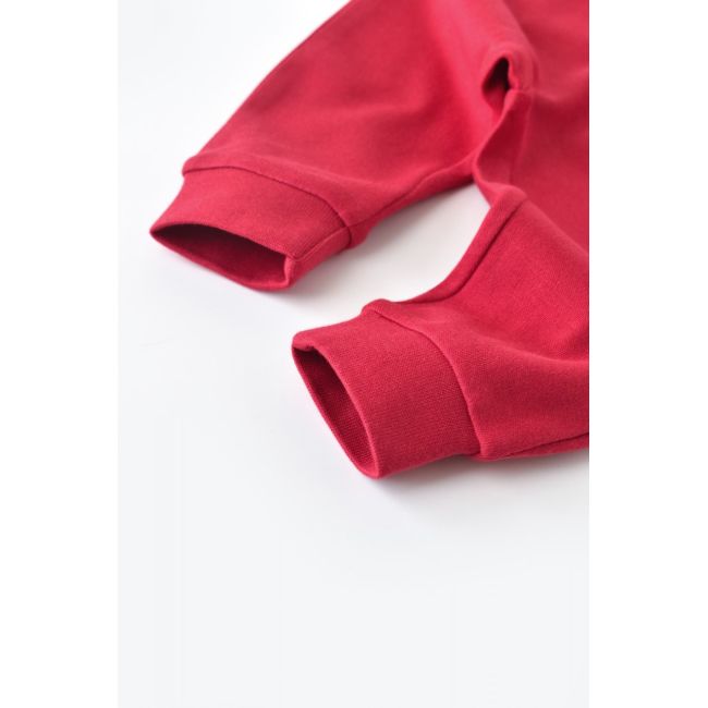 Pantaloni Bebe Unisex din bumbac organic Rosu (Marime: 6-9 luni) JEMBC-CSY5616-12