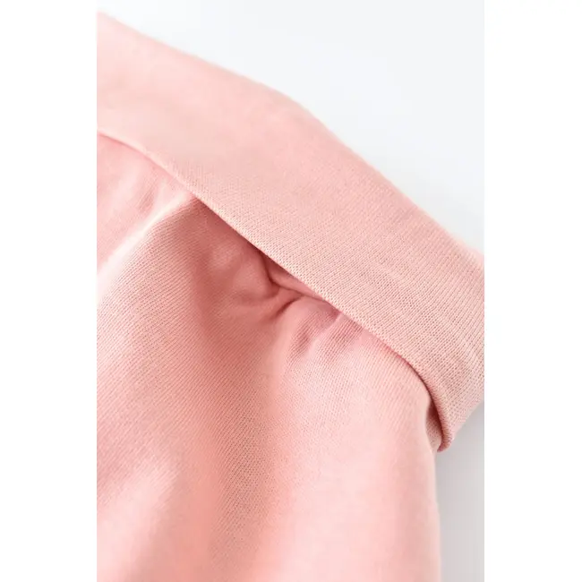 Pantaloni Bebe Unisex din bumbac organic Roz pudra (Marime: 6-9 luni) JEMBC-CSY5619-12