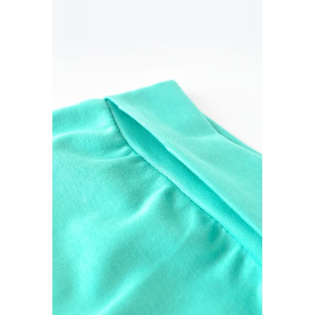 Pantaloni Bebe Unisex din bumbac organic Turcoaz (Marime: 6-9 luni) JEMBC-CSY5625-12