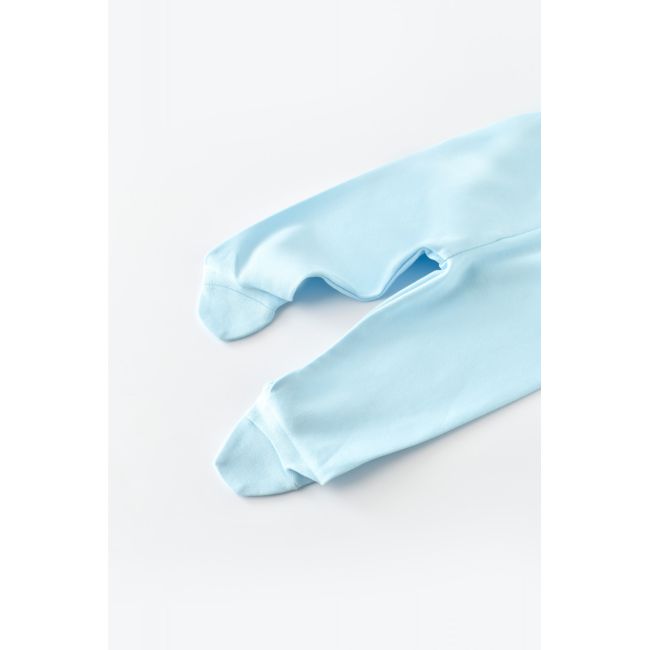 Pantaloni cu Botosei - Bumbac organic Bleu (Marime: 3-6 Luni) JEMBC-CSY5615-3