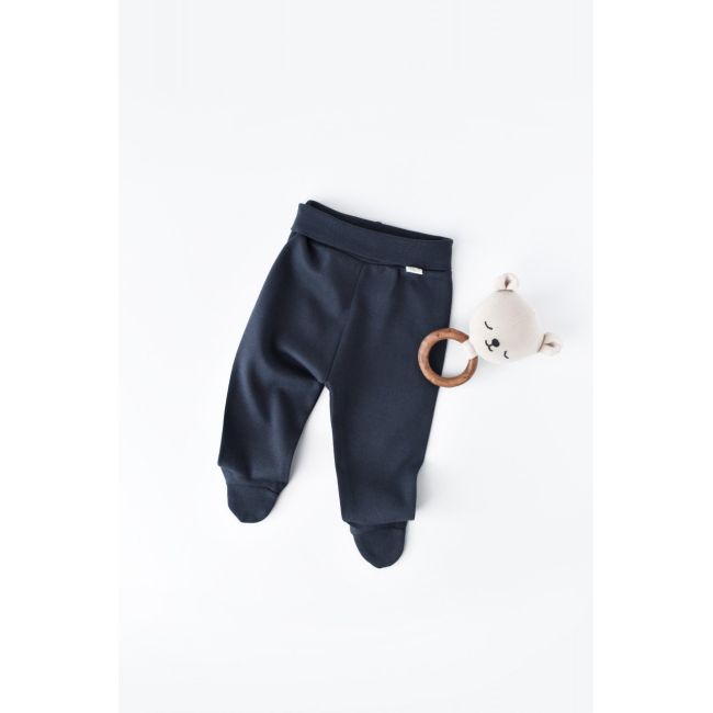 Pantaloni cu Botosei - Bumbac organic Bleumarin (Marime: 6-9 luni) JEMBC-CSY5611-6