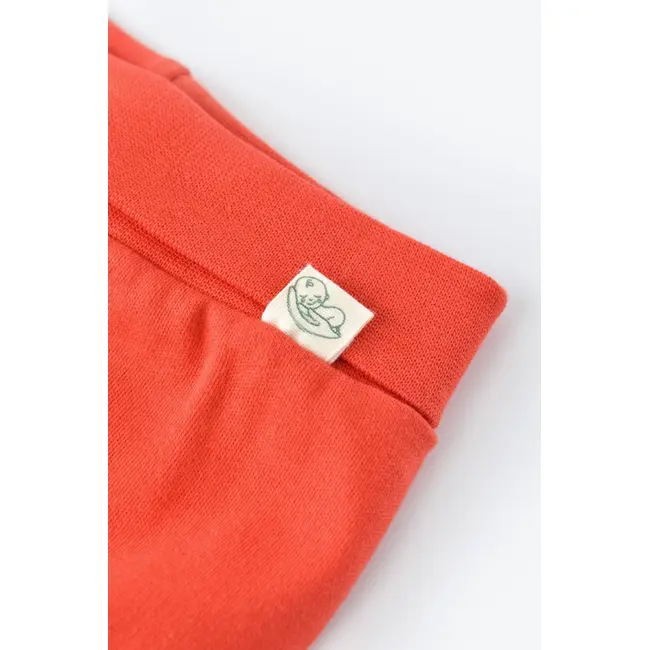 Pantaloni cu Botosei - Bumbac organic Caramiziu (Marime: 3-6 Luni) JEMBC-CSY5613-3