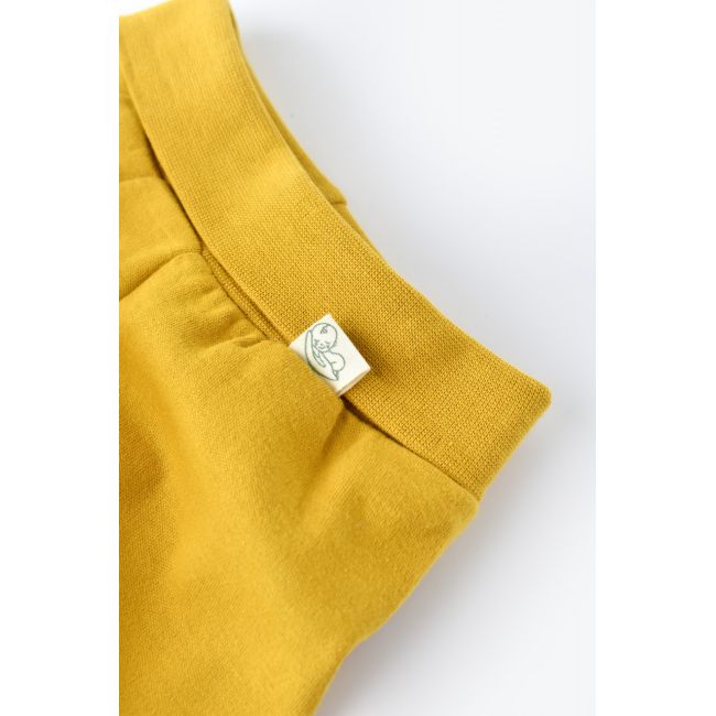 Pantaloni cu Botosei - Bumbac organic Galben (Marime: 3-6 Luni) JEMBC-CSY5607-3