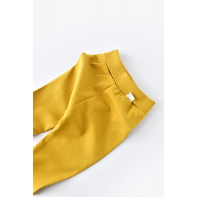 Pantaloni cu Botosei - Bumbac organic Galben (Marime: 3-6 Luni) JEMBC-CSY5607-3