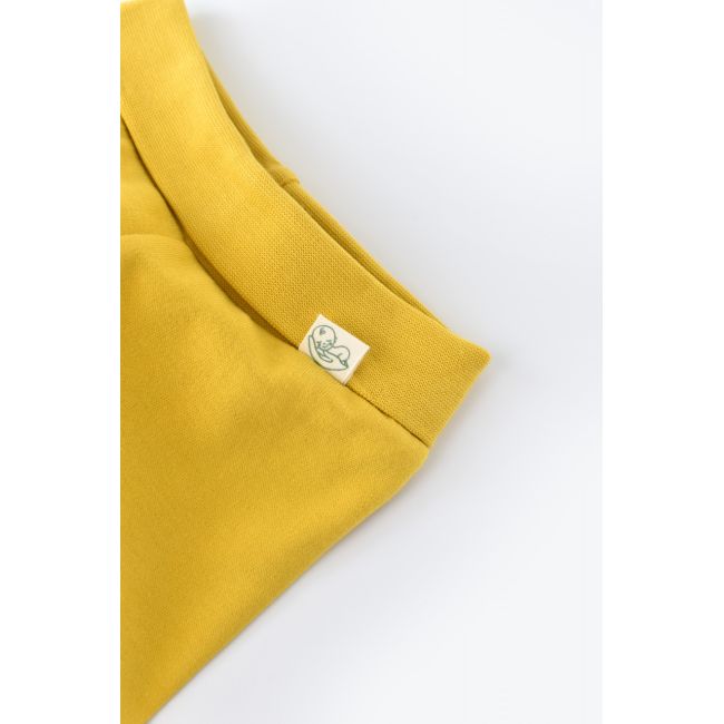 Pantaloni cu Botosei - Bumbac organic Galben pal (Marime: 3-6 Luni) JEMBC-CSY5612-3