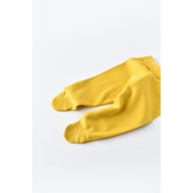 Pantaloni cu Botosei - Bumbac organic Galben pal (Marime: 3-6 Luni) JEMBC-CSY5612-3