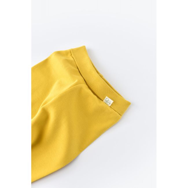 Pantaloni cu Botosei - Bumbac organic Galben pal (Marime: 3-6 Luni) JEMBC-CSY5612-3