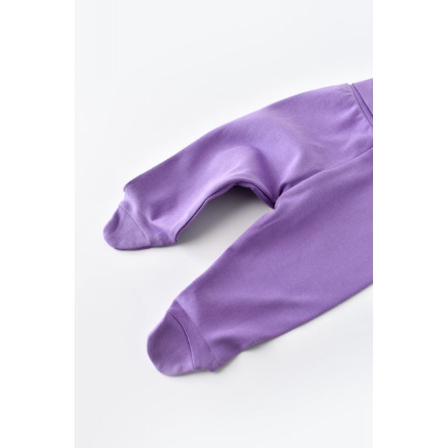 Pantaloni cu Botosei - Bumbac organic Mov (Marime: 0-3 Luni) JEMBC-CSY5609-0