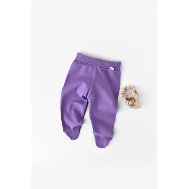 Pantaloni cu Botosei - Bumbac organic Mov (Marime: 3-6 Luni) JEMBC-CSY5609-3