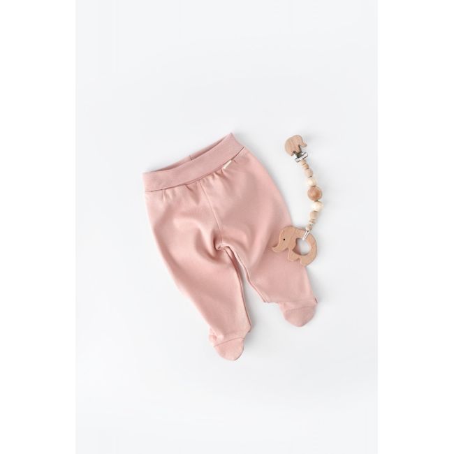 Pantaloni cu Botosei - Bumbac organic Roz pudra (Marime: 6-9 luni) JEMBC-CSY5608-6