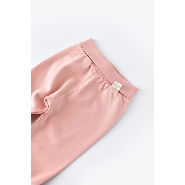 Pantaloni cu Botosei - Bumbac organic Roz pudra (Marime: 6-9 luni) JEMBC-CSY5608-6