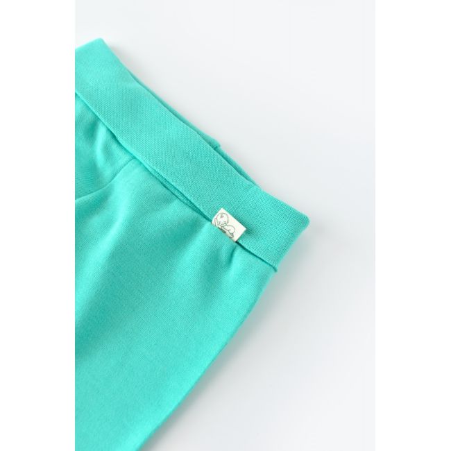Pantaloni cu Botosei - Bumbac organic Turcoaz (Marime: 6-9 luni) JEMBC-CSY5614-6