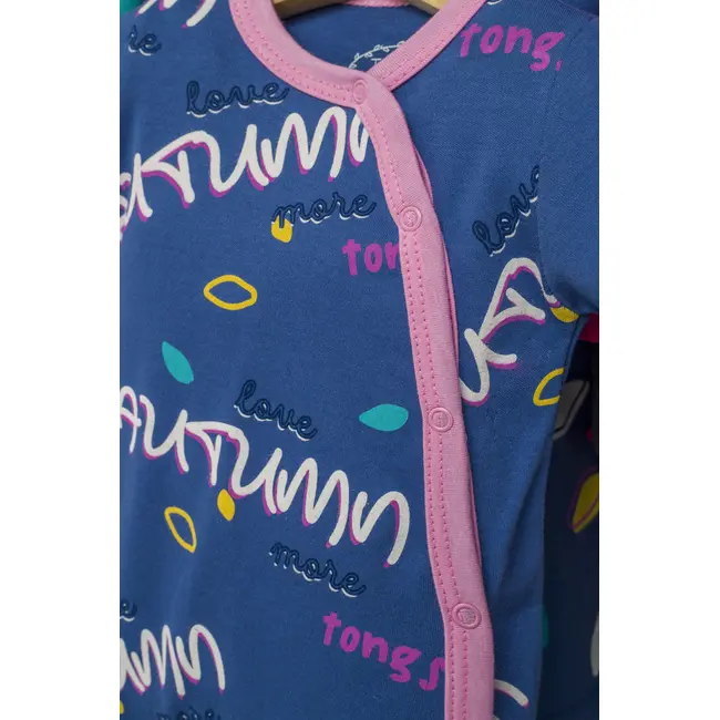 Salopeta cu caciulita pentru bebelusi Colorful autum, Tongs baby (Culoare: Gri, Marime: 3-6 Luni) JEMtgs_4431_5