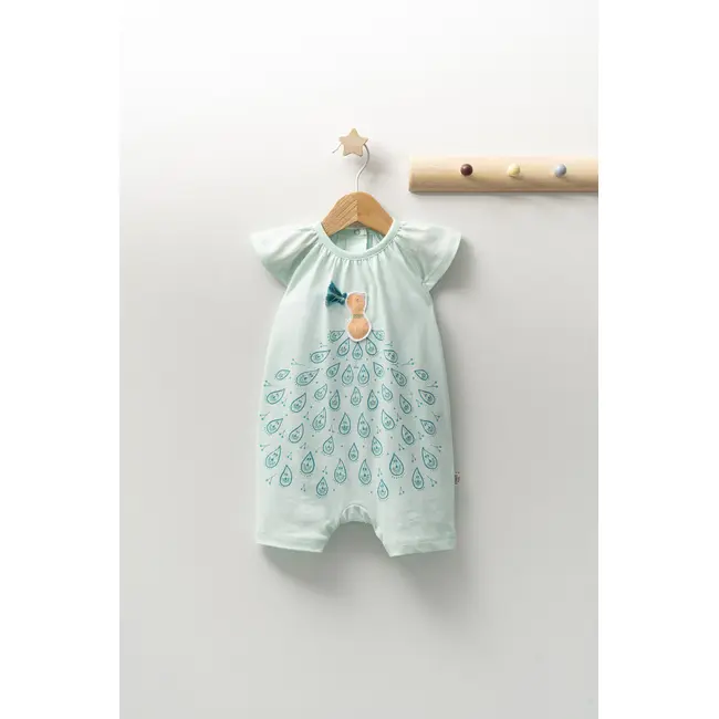 Salopeta de vara pentru bebelusi Peacock, Tongs baby (Culoare: Verde, Marime: 6-9 luni) JEMtgs_4300_3