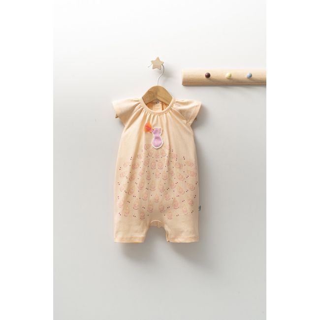 Salopeta de vara pentru bebelusi Peacock, Tongs baby (Marime: 0-3 Luni, Culoare: Somon) JEMtgs_4300_4