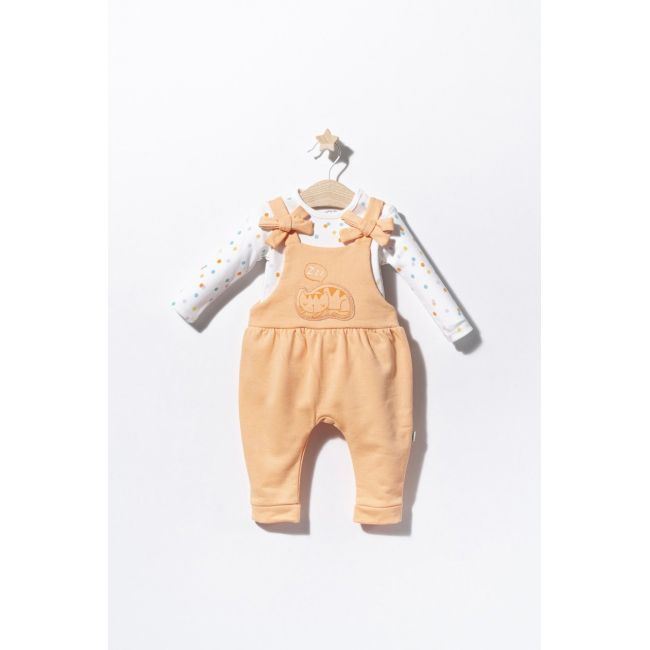 Set salopeta cu bluzita pentru bebelusi Cats, Tongs baby (Culoare: Roz, Marime: 9-12 luni) JEMtgs_2916_3