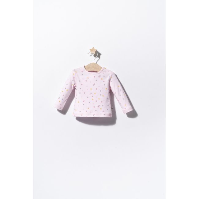 Set salopeta cu bluzita pentru bebelusi Cats, Tongs baby (Culoare: Roz, Marime: 9-12 luni) JEMtgs_2916_3