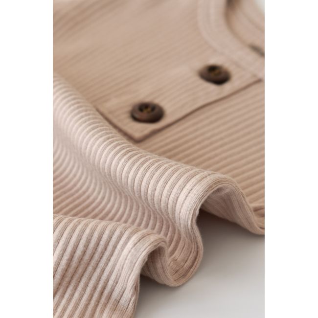 Salopeta cu maneca lunga si panataloni lungi din bumbac organic si modal - Blush (Marime: 18-24 Luni) JEMBC-CSYM11415-18