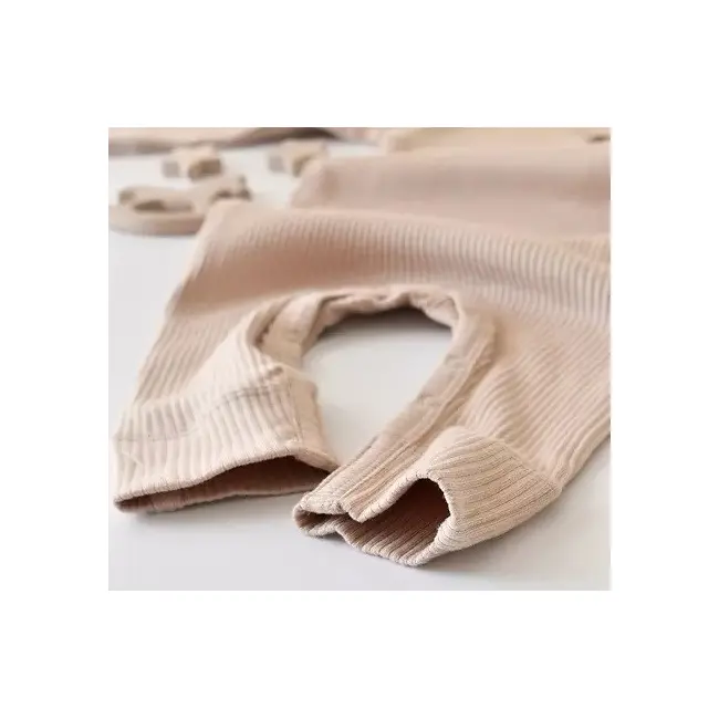 Salopeta cu maneca lunga si panataloni lungi din bumbac organic si modal - Blush (Marime: 6-9 luni) JEMBC-CSYM11415-6