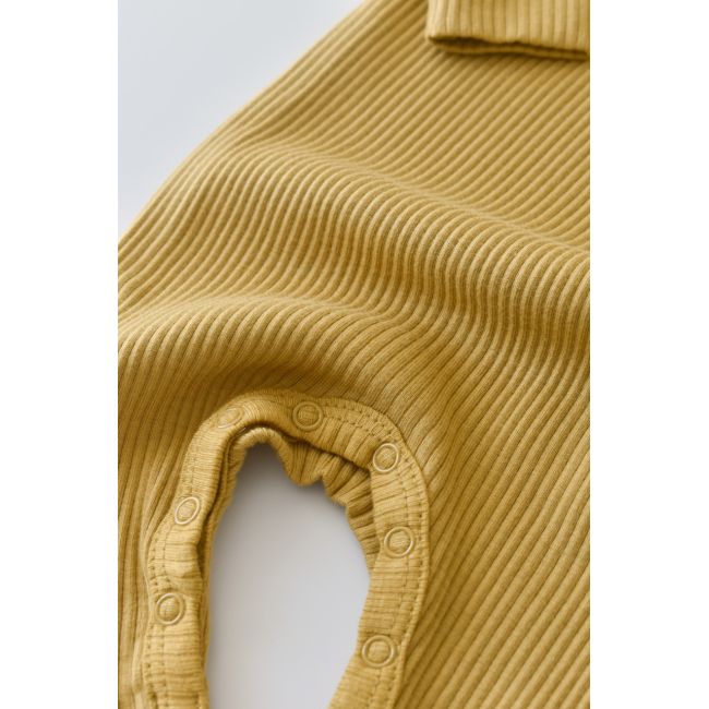 Salopeta cu maneca lunga si panataloni lungi din bumbac organic si modal - Sofran (Marime: 6-9 luni) JEMBC-CSYM11413-6