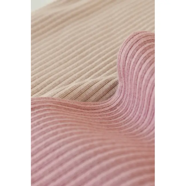 Set de 2 salopetele cu maneca scurta din bumbac organic si modal - Roz/ Blush (Marime: 6-9 luni) JEMBC-CSYM11407-6