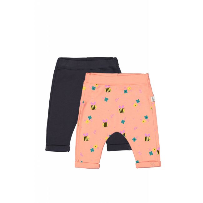 Set de 2 perechi de pantaloni Albinute pentru bebelusi, Tongs baby (Culoare: Portocaliu, Marime: 3-6 Luni) JEMtgs_3195_5