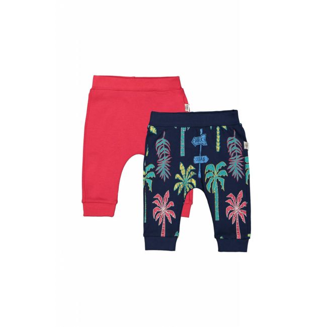 Set de 2 perechi de pantaloni Palmieri pentru bebelusi, Tongs baby (Culoare: Galben, Marime: 12-18 Luni) JEMtgs_3188_10