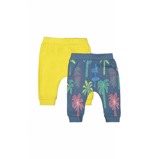 Set de 2 perechi de pantaloni Palmieri pentru bebelusi, Tongs baby (Culoare: Rosu, Marime: 6-9 luni) JEMtgs_3188_7