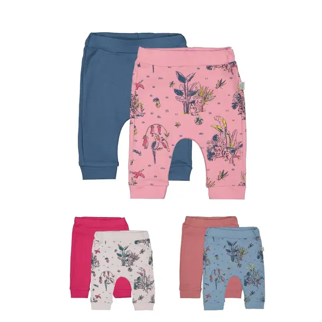 Set de 2 perechi de pantaloni Savana pentru bebelusi, Tongs baby (Culoare: Roz, Marime: 9-12 luni) JEMtgs_3186_8