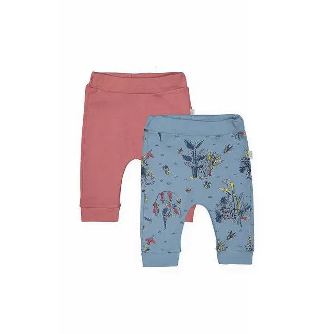 Set de 2 perechi de pantaloni Savana pentru bebelusi, Tongs baby (Culoare: Roz, Marime: 9-12 luni) JEMtgs_3186_8