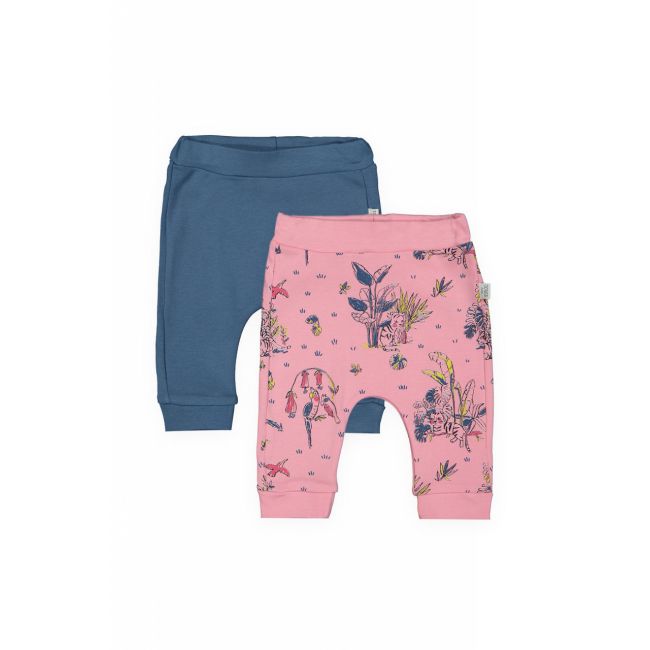 Set de 2 perechi de pantaloni Savana pentru bebelusi, Tongs baby (Culoare: Somon, Marime: 6-9 luni) JEMtgs_3186_11