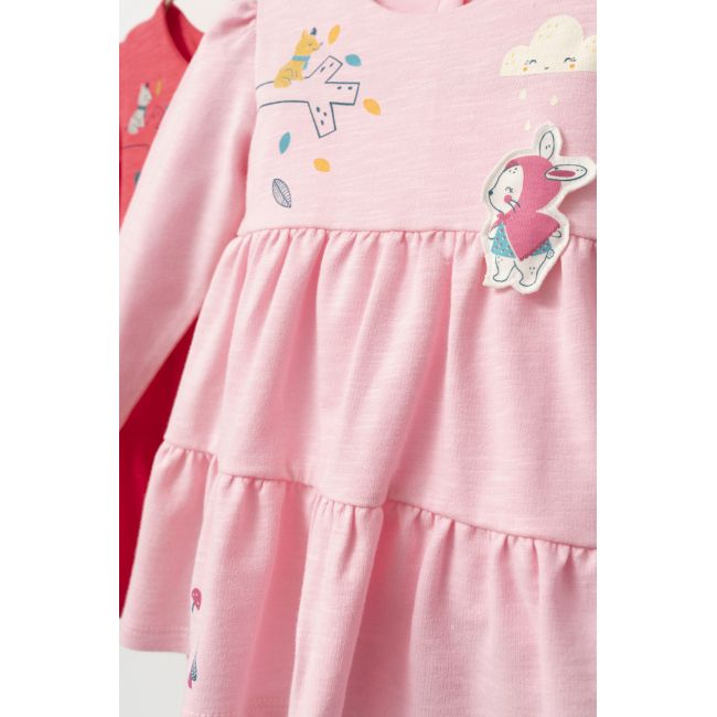 Rochita Scufita rosie pentru fetite, Tongs baby (Culoare: Roz, Marime: 12-18 Luni) JEMtgs_4367_1