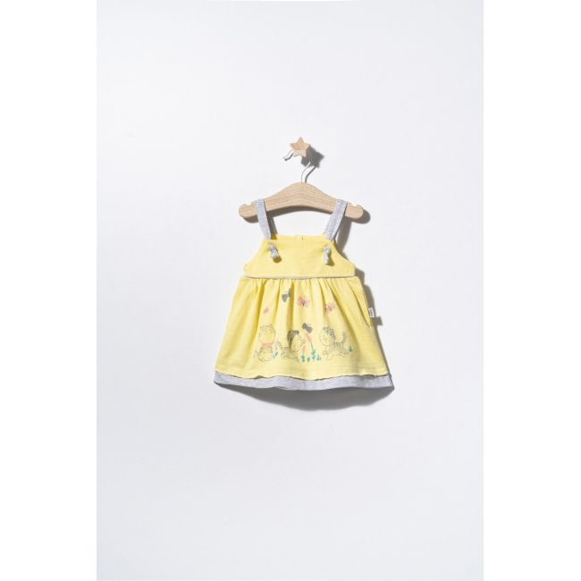Rochita de vara cu pisicute pentru fetite, Tongs baby (Culoare: Galben, Marime: 6-9 luni) JEMtgs_2557_3