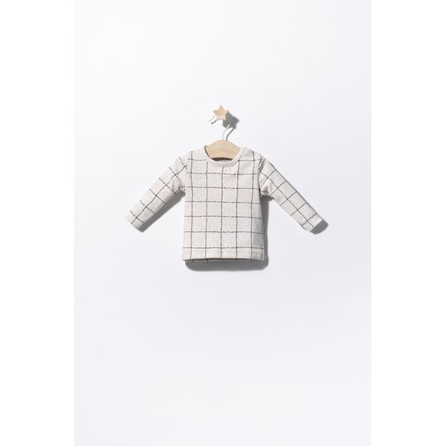 Set salopeta cu catelusi si bluzita pentru bebelusi, Tongs baby (Culoare: Albastru, Marime: 9-12 luni) JEMtgs_2907_3