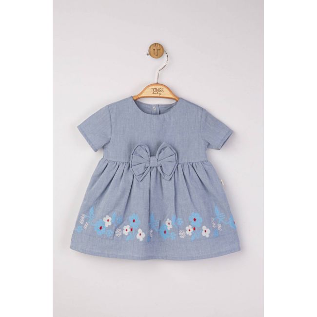 Rochita eleganta cu broderie pentru fetite, Tongs baby (Culoare: Ecru, Marime: 24-36 luni) JEMtgs_3806_10