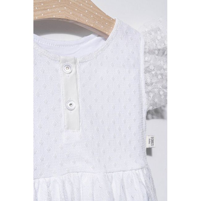 Rochita eleganta cu tulle pentru fetite, Tongs baby (Culoare: Roz, Marime: 12-18 Luni) JEMtgs_4221_1