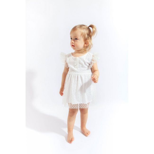 Rochita eleganta cu tulle pentru fetite, Tongs baby (Culoare: Roz, Marime: 18-24 Luni) JEMtgs_4221_2