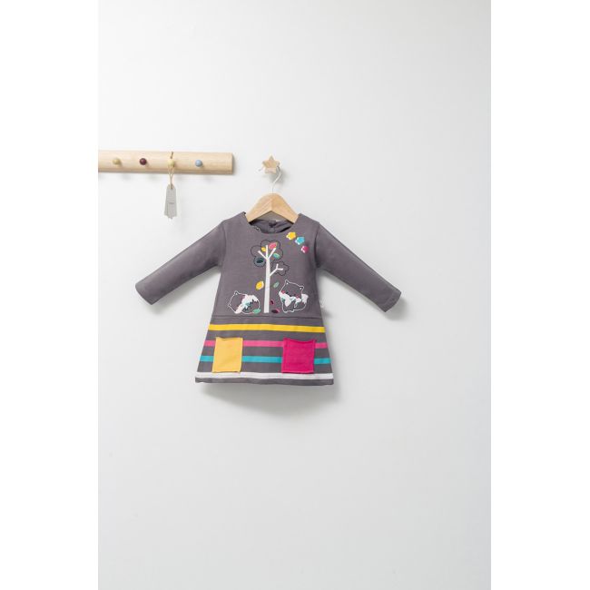 Rochita pentru fetite Colorful autum, Tongs baby (Culoare: Albastru, Marime: 12-18 Luni) JEMtgs_4438_1