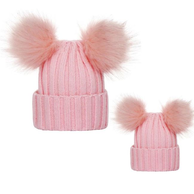 Set caciuli mama copil (Culoare: Crem) JEMdrl1150c