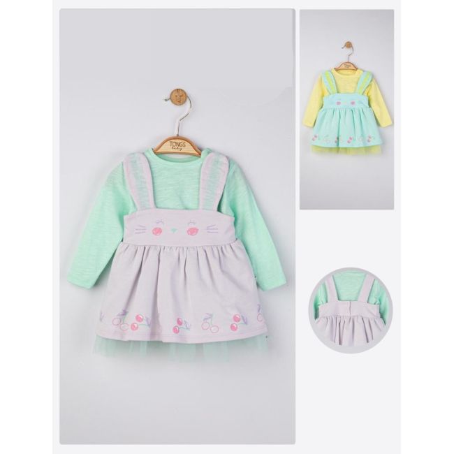 Set rochita cu bluzita pentru fetite Cirese, Tongs baby (Culoare: Galben, Marime: 18-24 Luni) JEMtgs_4212_7